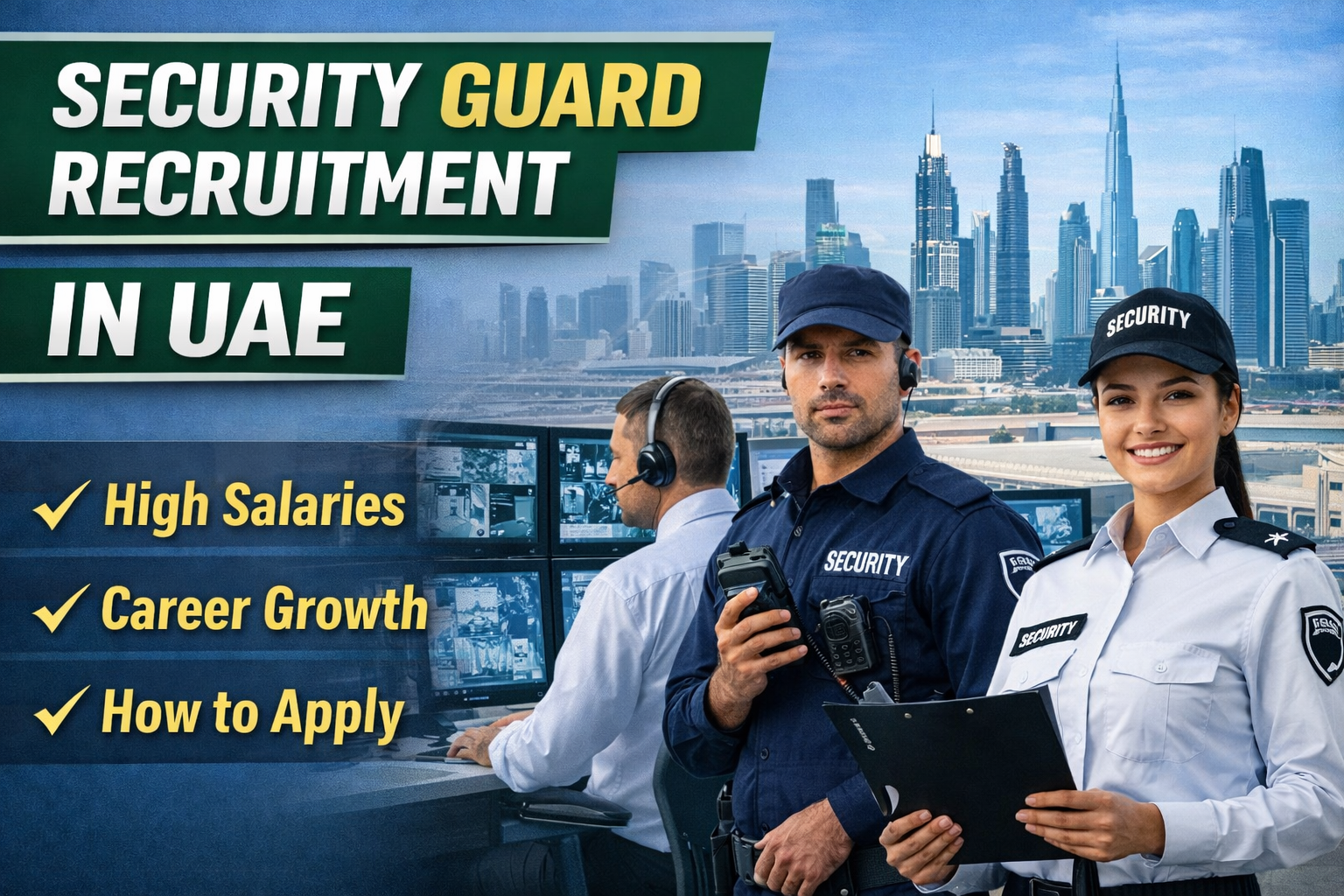 Security Guard Recruitment in UAE: Complete Guide to Jobs, Salary, and Requirements