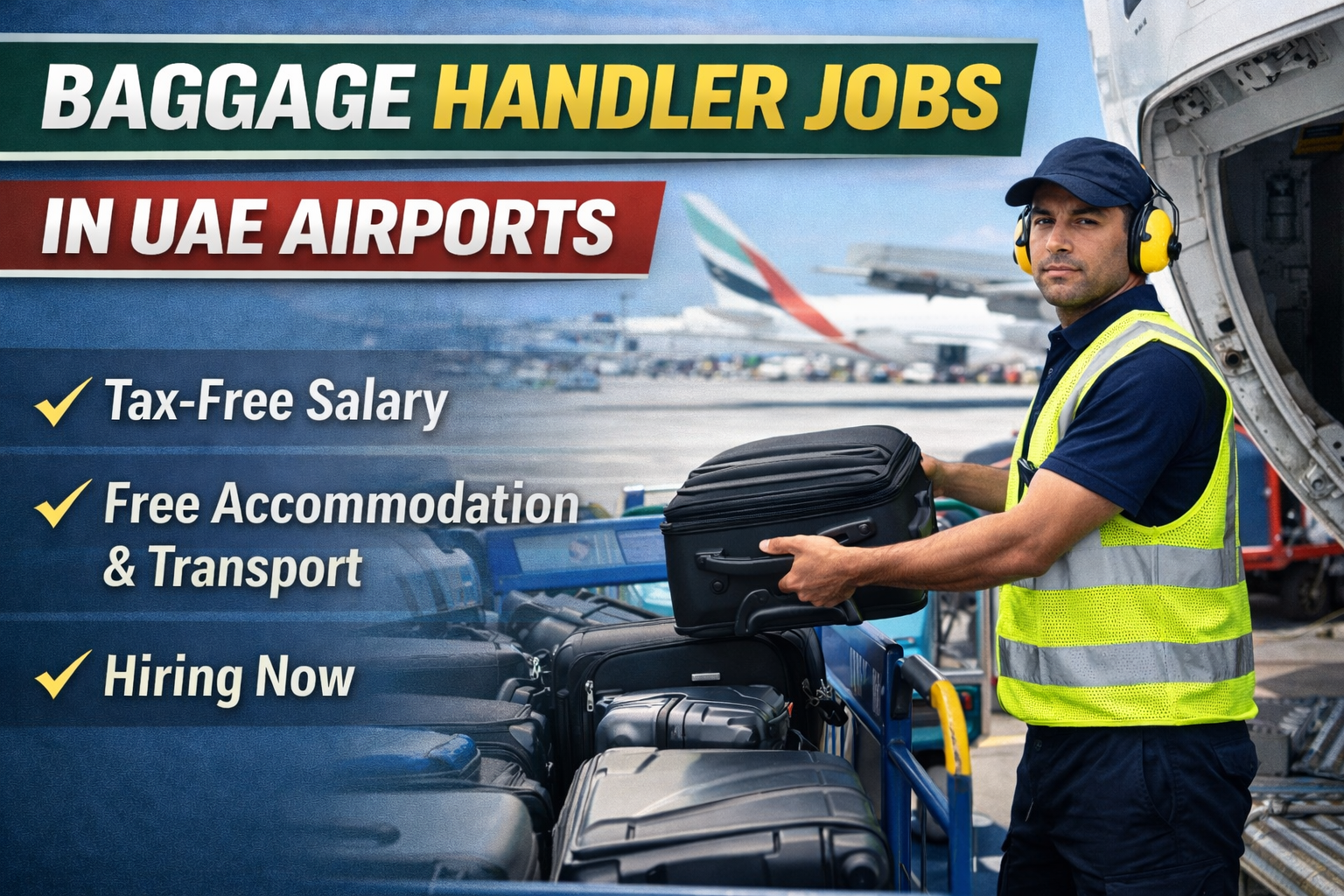 Baggage Handler Jobs in UAE Airports: Salary, Duties, Requirements, and How to Apply