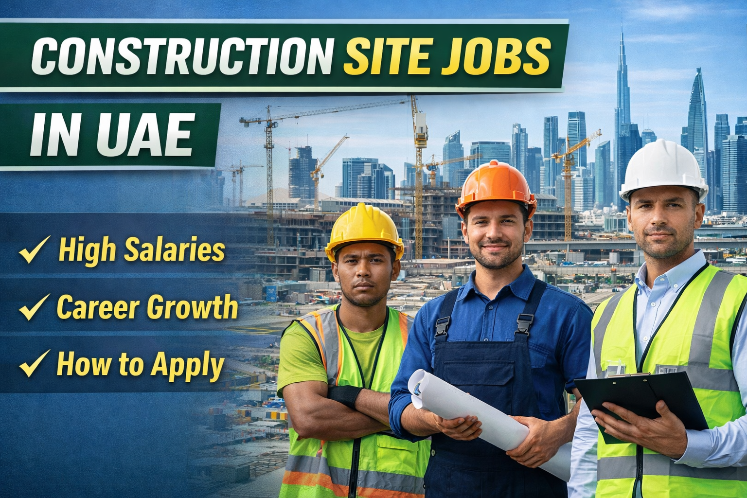 Construction Site Jobs in UAE: Complete Guide to Careers, Salaries, and Opportunities