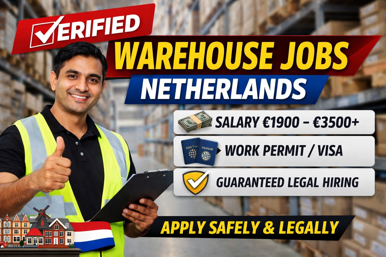 Verified Warehouse Jobs in Netherlands – Legal & Genuine Opportunities for International Workers