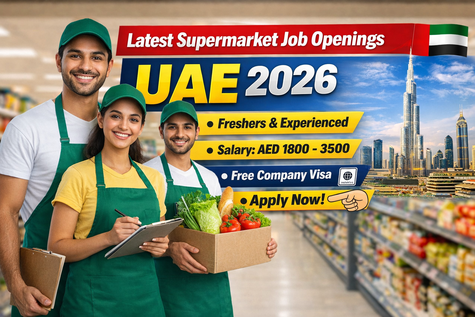 Latest Supermarket Job Openings in UAE 2026 for Freshers & Experienced