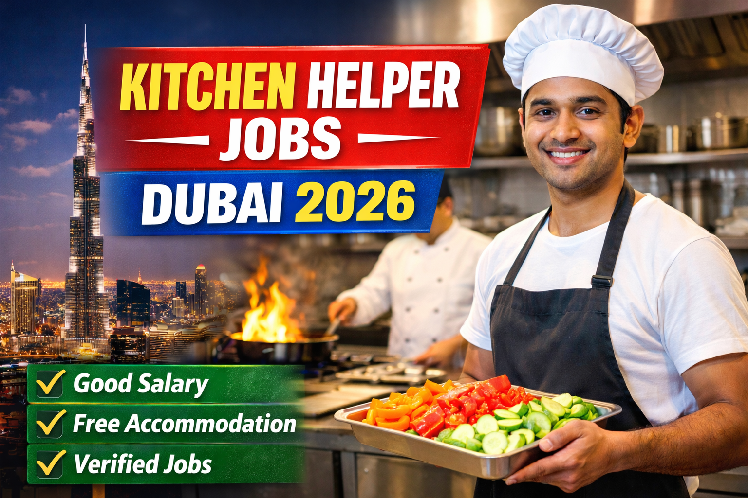 Kitchen Helper Jobs in Dubai 2026: Apply Now for Legal & Verified Openings
