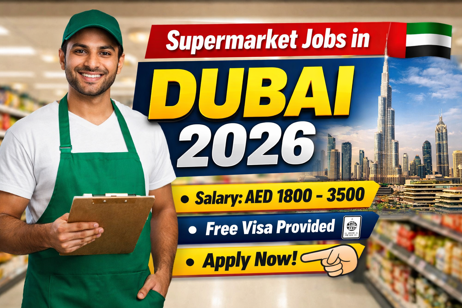 Supermarket Jobs in Dubai 2026 – Latest Vacancies for Freshers & Experienced Workers