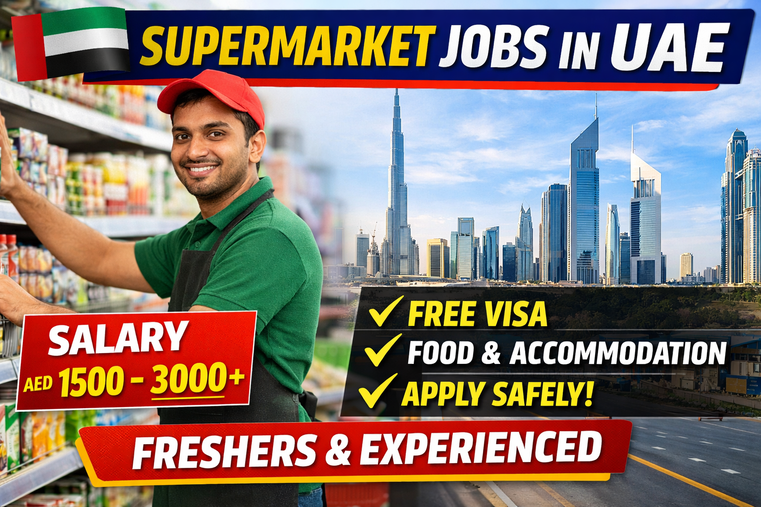 Supermarket Jobs in UAE – Urgent Hiring for Freshers & Experienced in 2026