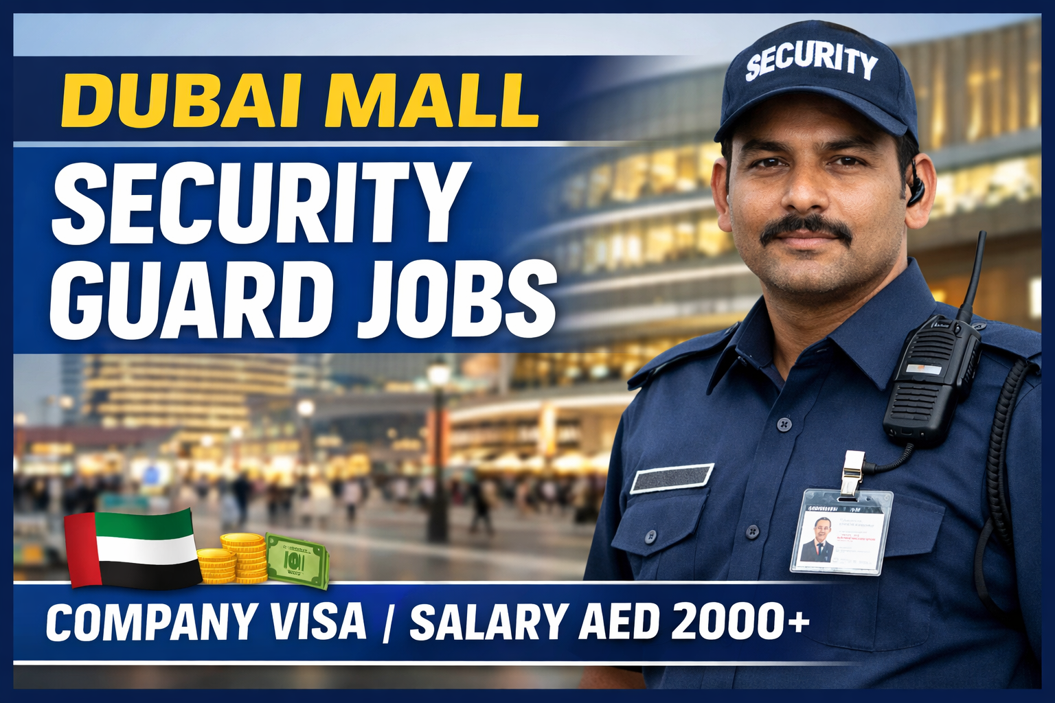 Dubai Mall Security Guard Vacancies – Safe & Genuine Hiring