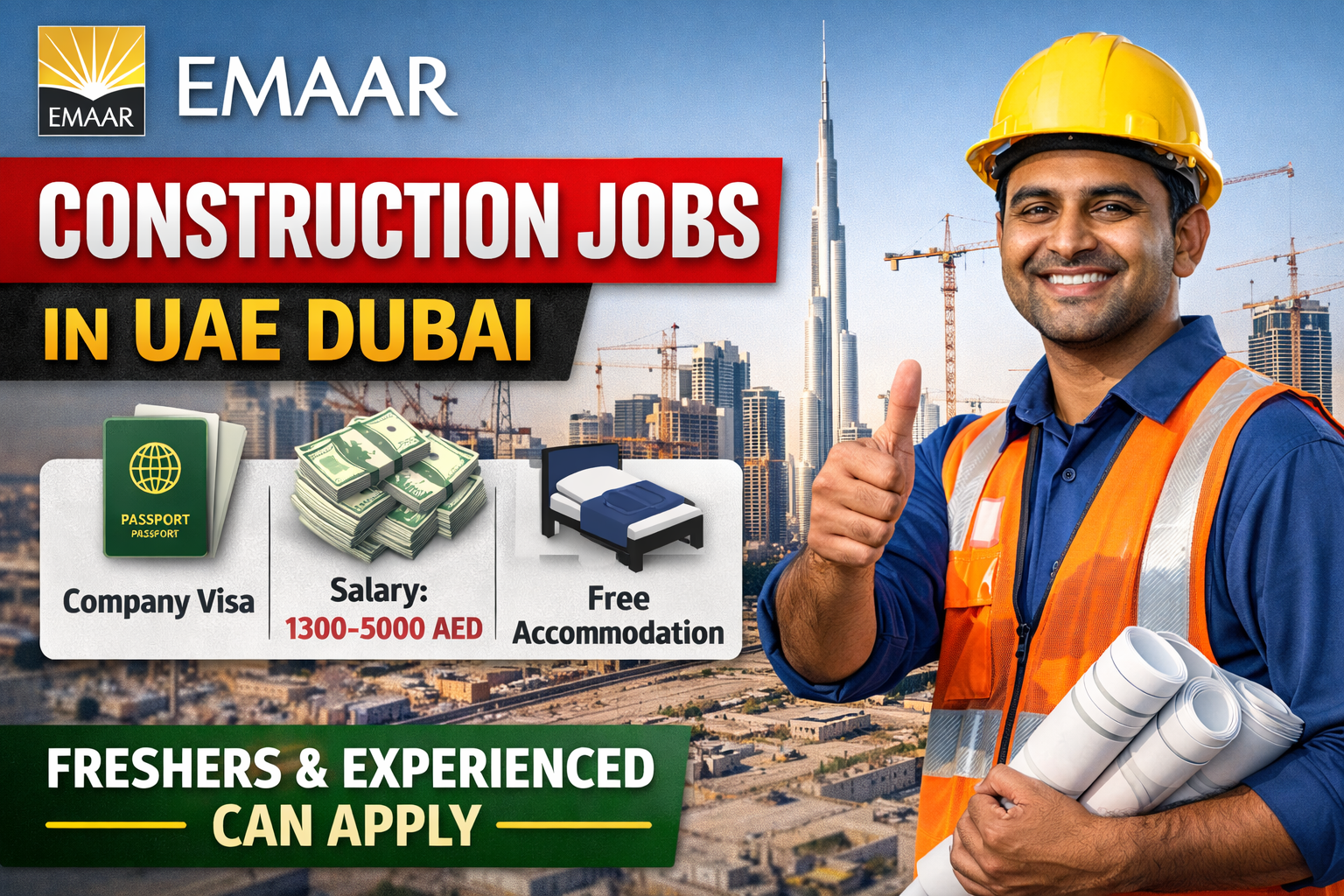 Emaar Properties Construction Jobs in UAE Dubai – Latest Vacancies 2026