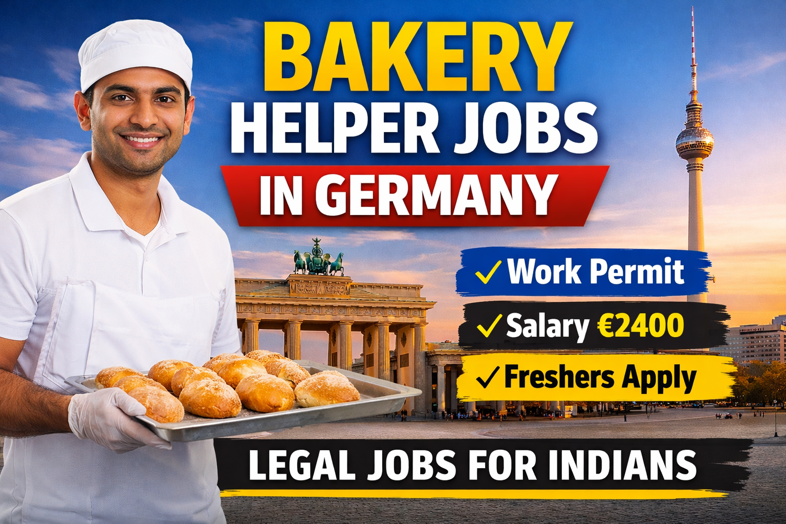Bakery Helper Jobs in Germany – Legal Work Permit Jobs for Freshers & Experienced Workers