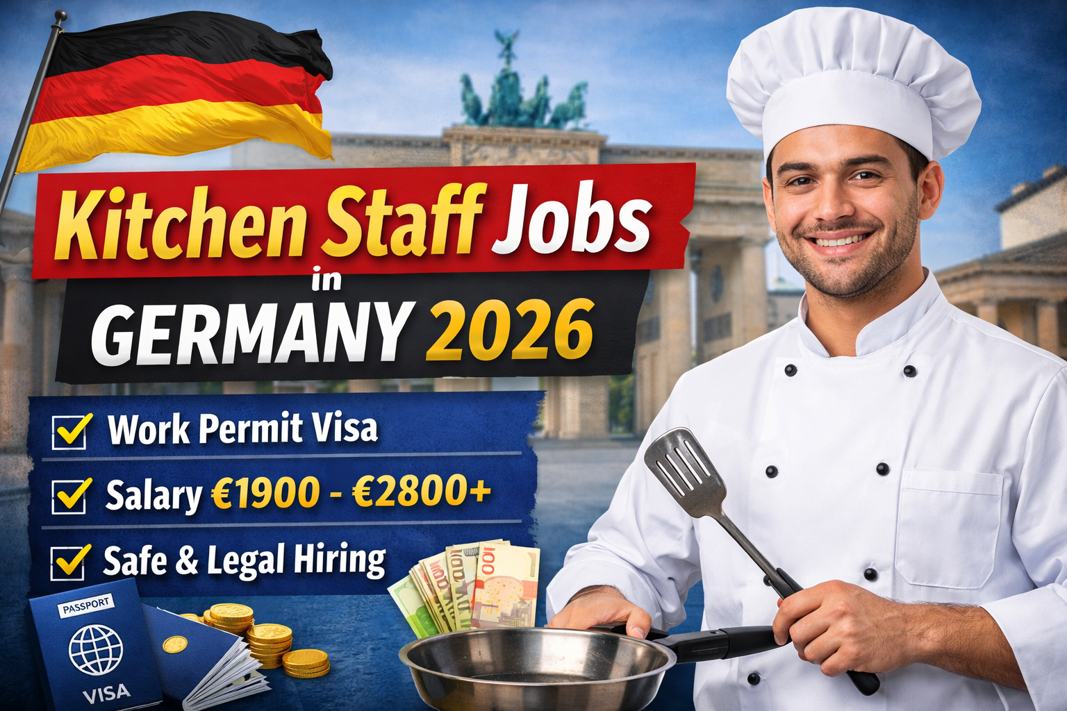 Kitchen Staff Jobs in Germany – Legal Work Permit Vacancies for Foreign Workers (2026)
