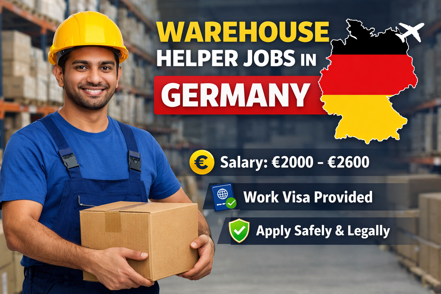 Warehouse Helper Jobs in Germany – Salary, Visa, Benefits & How to Apply (2026)
