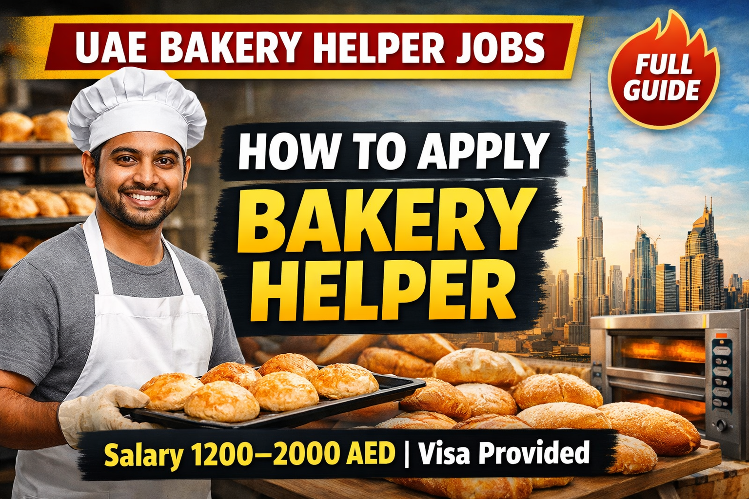 How to Get Bakery Helper Jobs in UAE ; Complete Guide for Job Seekers