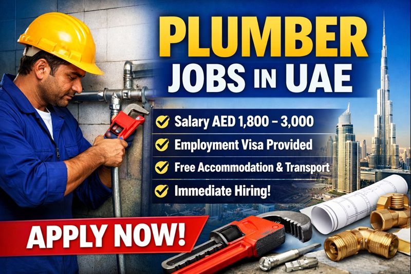 Plumber Jobs in UAE – Latest Vacancies for Freshers & Experienced Workers