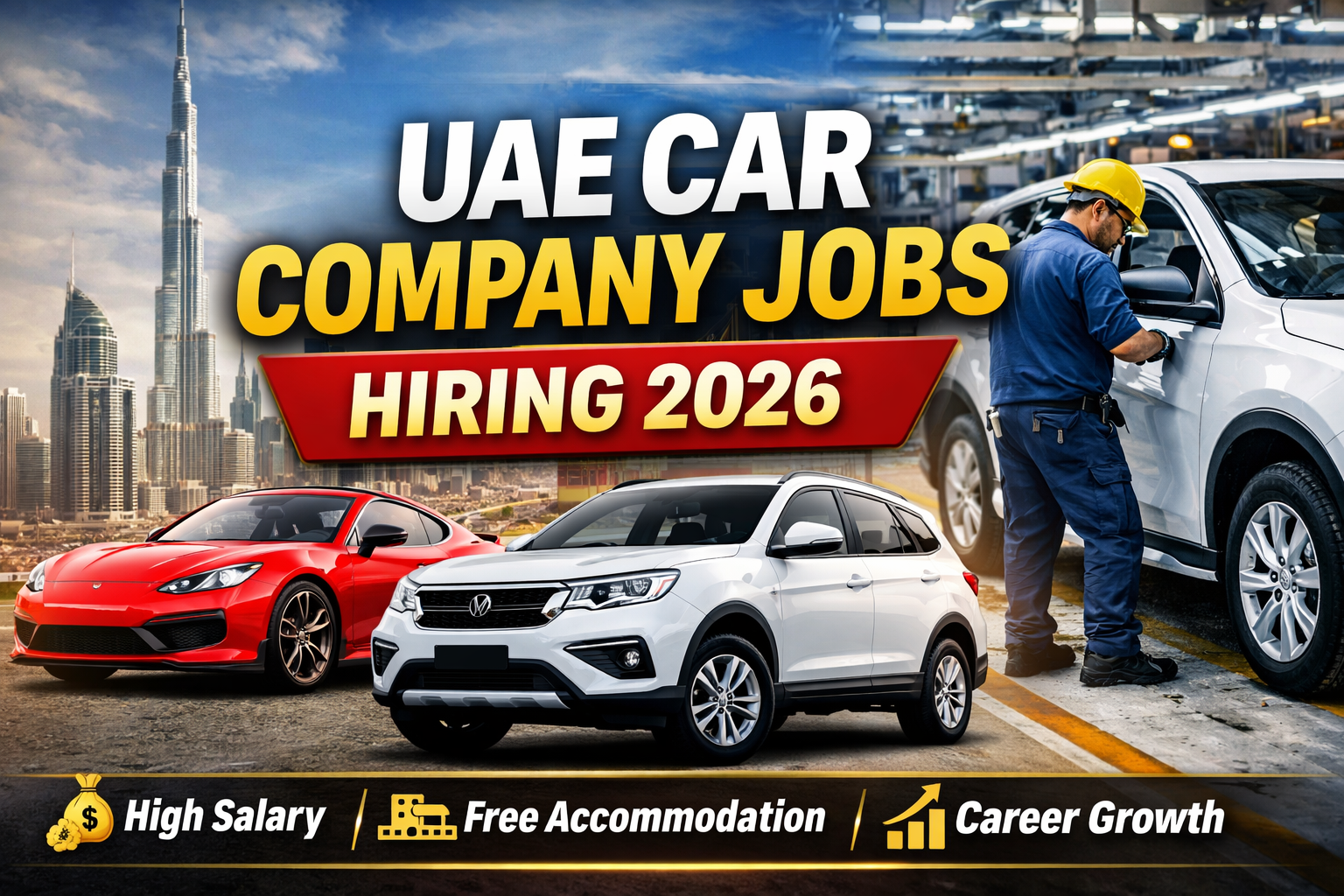 UAE Car Company Job Hiring 2026: Salary, Work Time, Positions, and Complete Guide for Freshers & Experienced
