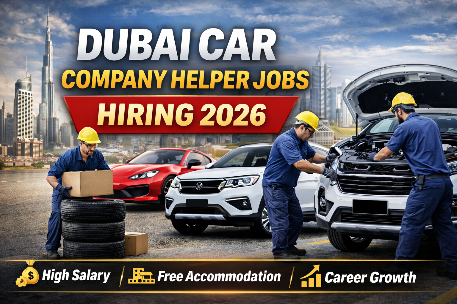 Dubai Car Company Helper and Other Job Hiring 2026: Salary, Work Time, Positions & Complete Guide
