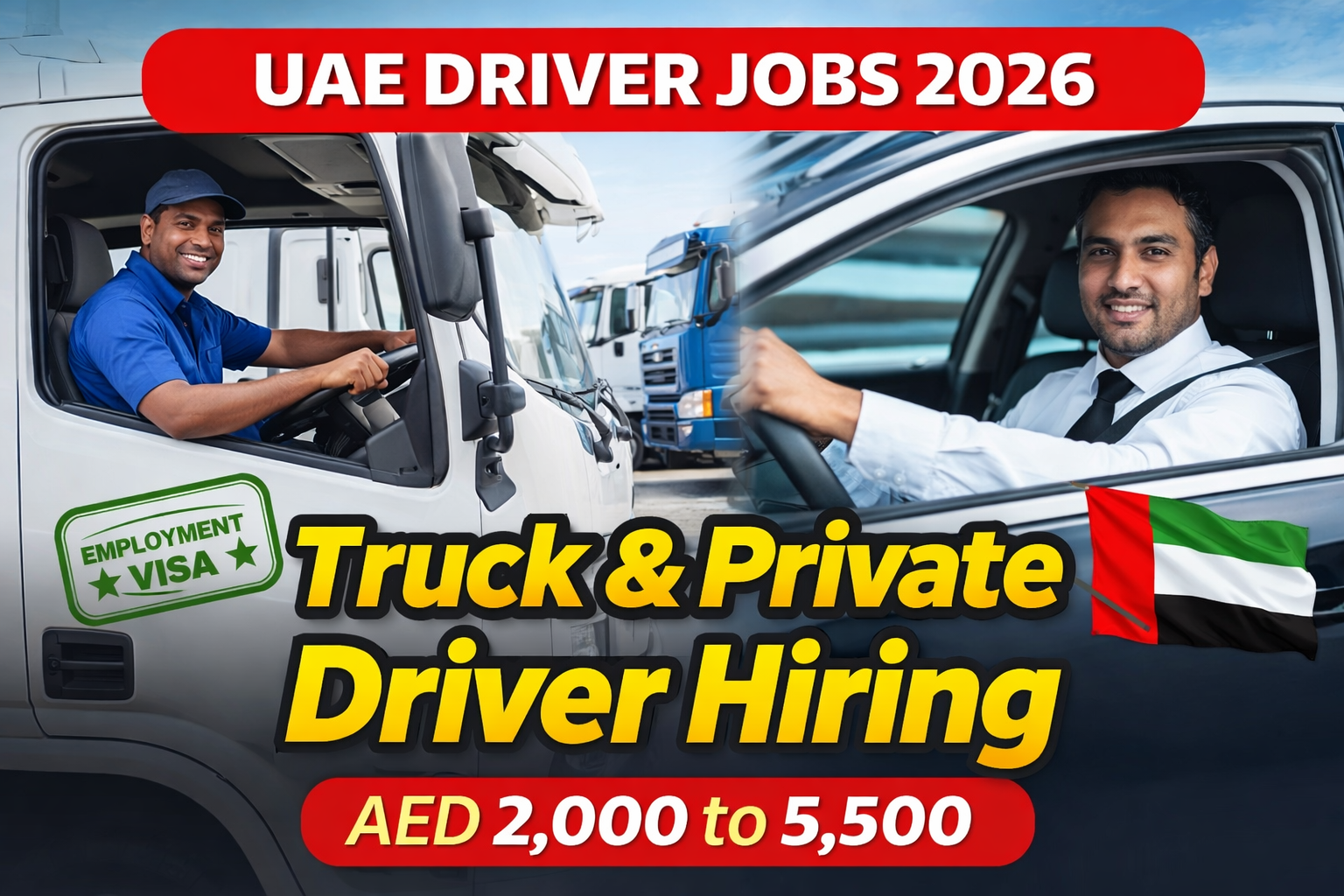 Truck and Private Driver Hiring – 2026 | UAE Driver Jobs Guide