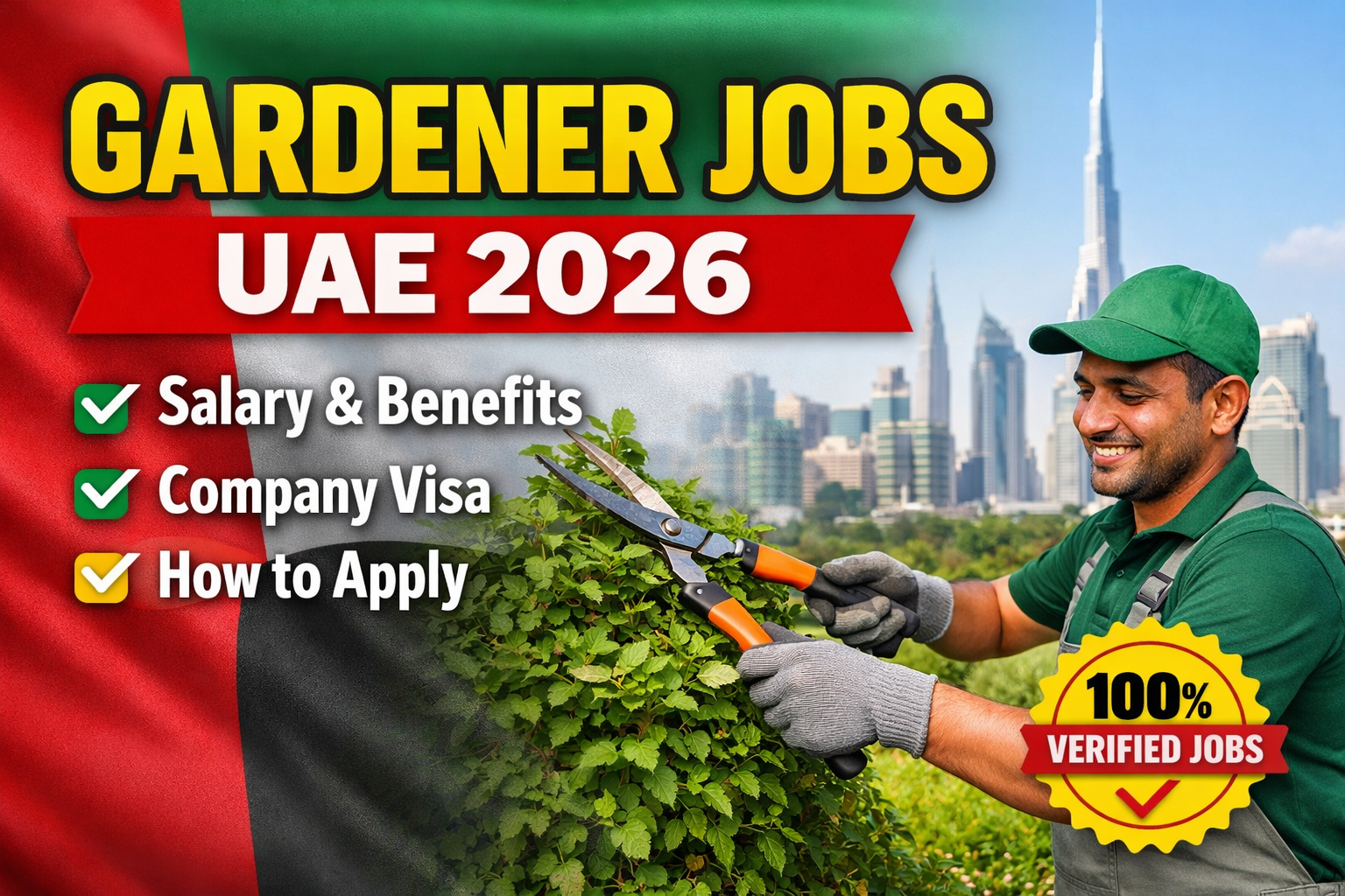 Gardener Job Hiring in UAE 2026 – Salary, Visa & How to Apply