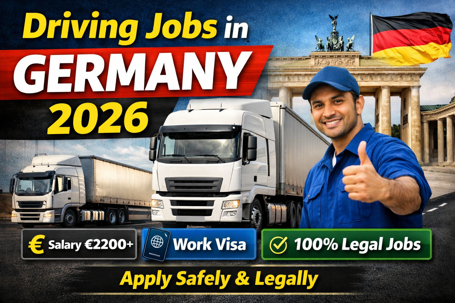 Germany Driver Jobs 2026 – Salary, Benefits and Legal Work Visa Guide