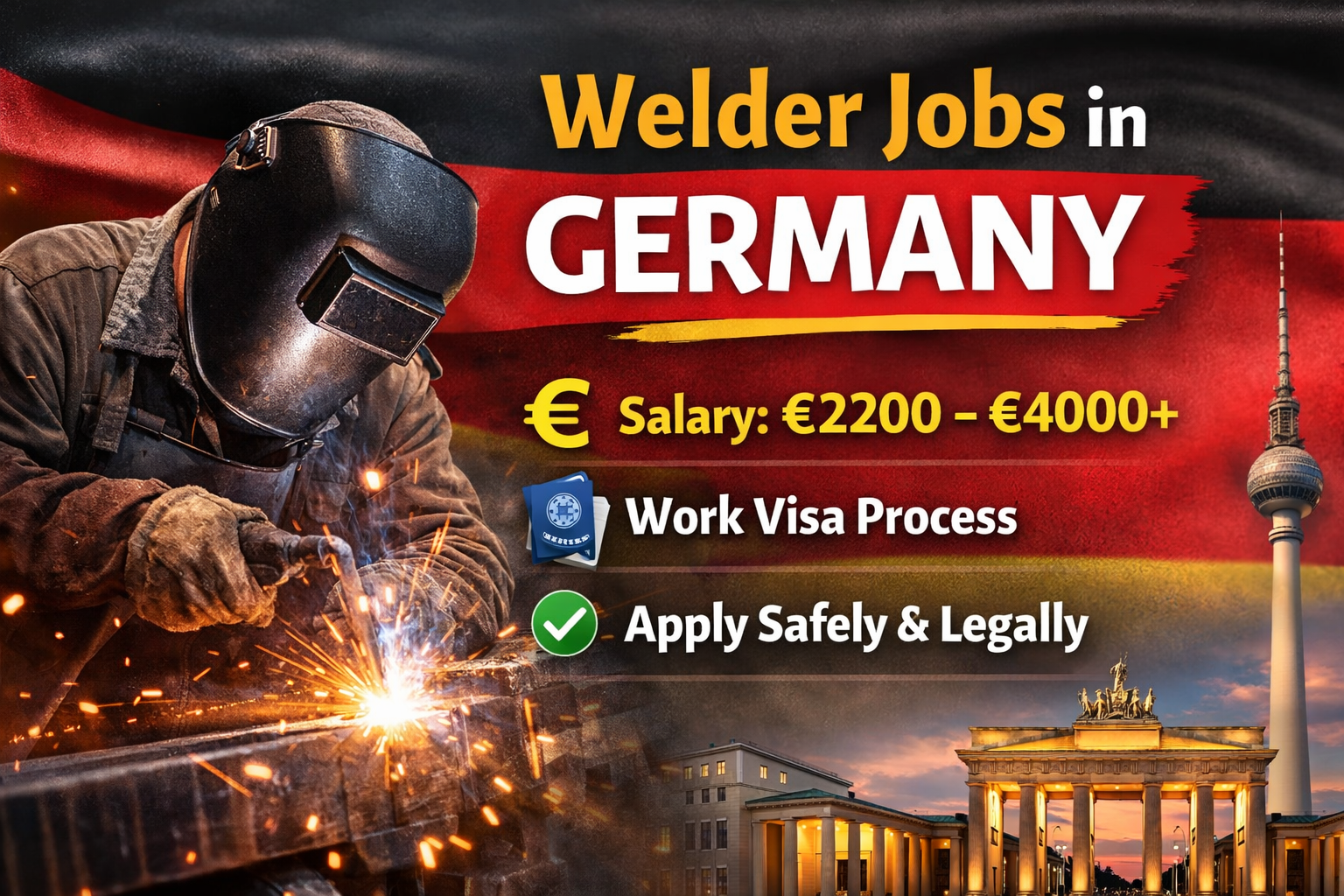 Welder Jobs in Germany for Foreigners – Work Permit & Other Requirements