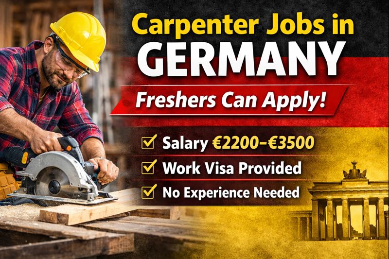 Carpenter Jobs in Germany for Freshers and Skilled Workers – Apply Legally