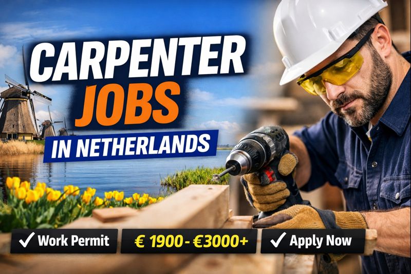Carpenter Jobs in Netherlands – Work Legally in Europe (Freshers & Experienced)