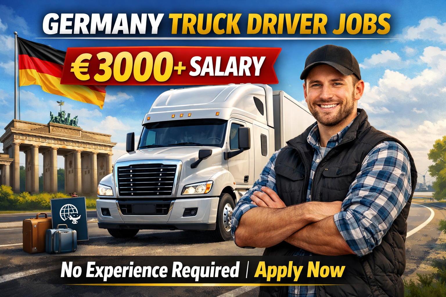 Germany Truck Driver Jobs €3000+ Salary – No Experience Required | Apply Now