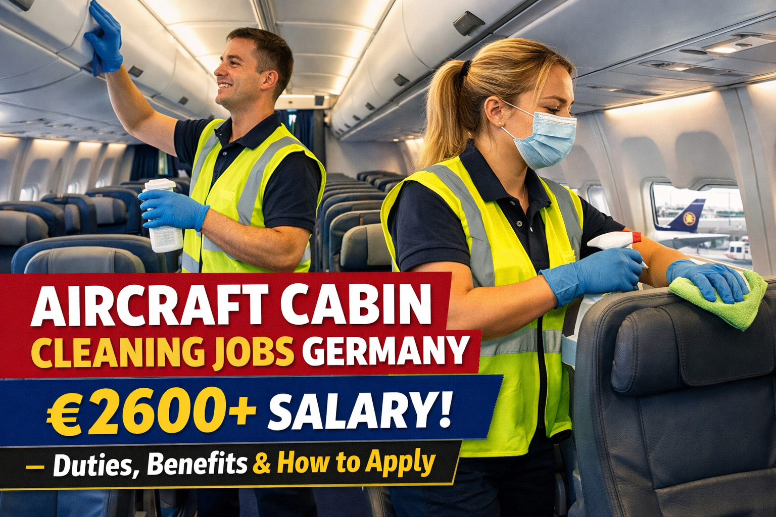 Aircraft Cabin Cleaning Jobs Germany €2600+ Salary – Duties, Benefits & How to Apply