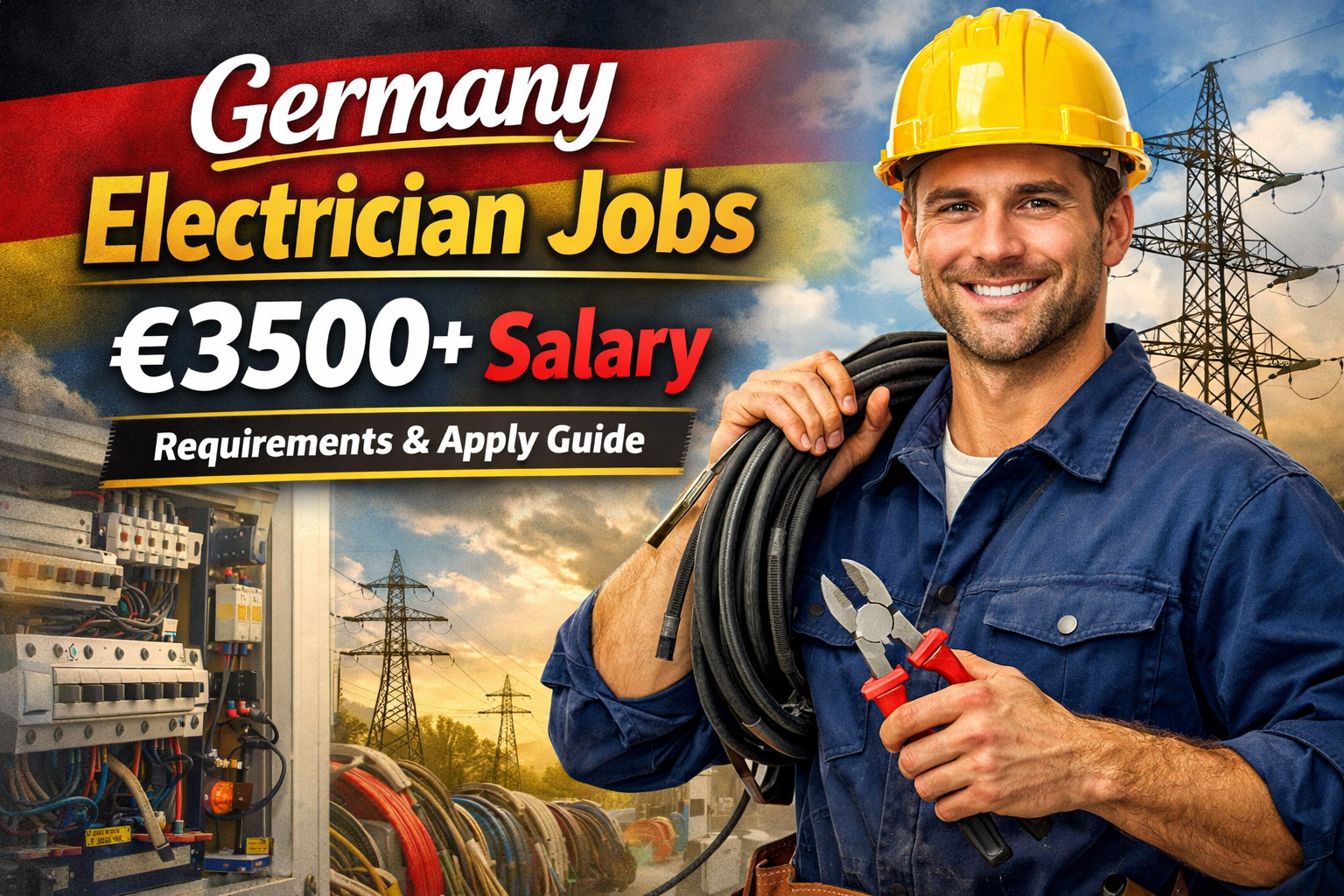 Germany Electrician Jobs €3500+ Salary – Requirements & Apply Guide