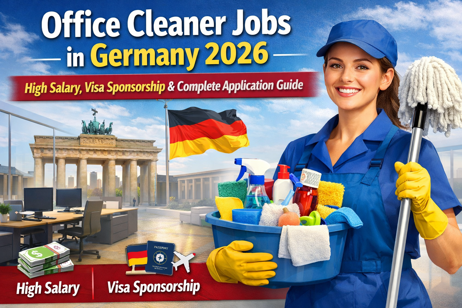 Office Cleaner Jobs in Germany 2026: High Salary, Visa Sponsorship & Complete Application Guide