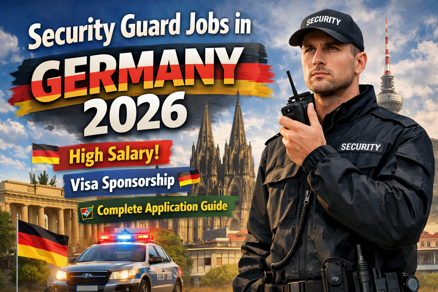 Security Guard Jobs in Germany 2026: High Salary, Visa Sponsorship & Complete Application Guide