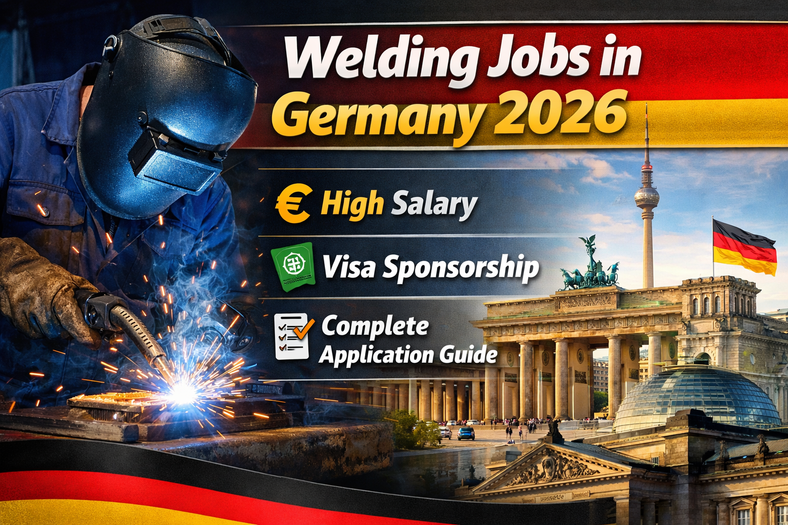 Welding Jobs in Germany 2026: High Salary, Visa Sponsorship & Complete Application Guide