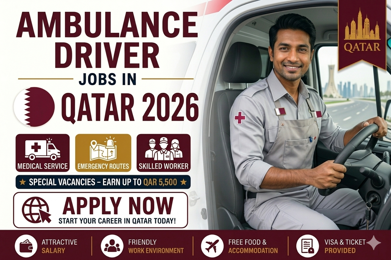 Ambulance Driver Jobs in Qatar – Medical Transport Hiring – Apply Online