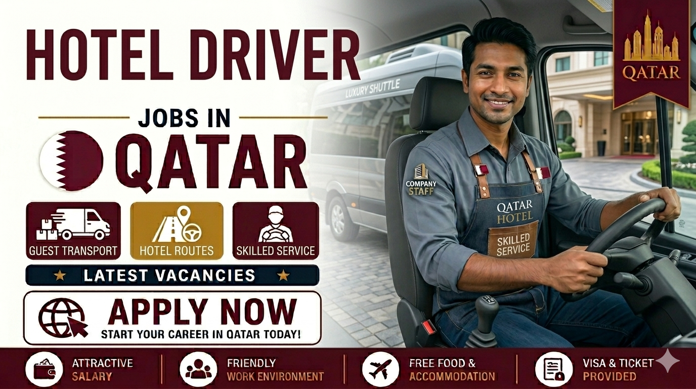 Hotel Driver Jobs in Qatar – Hotel Staff Hiring – Apply Online