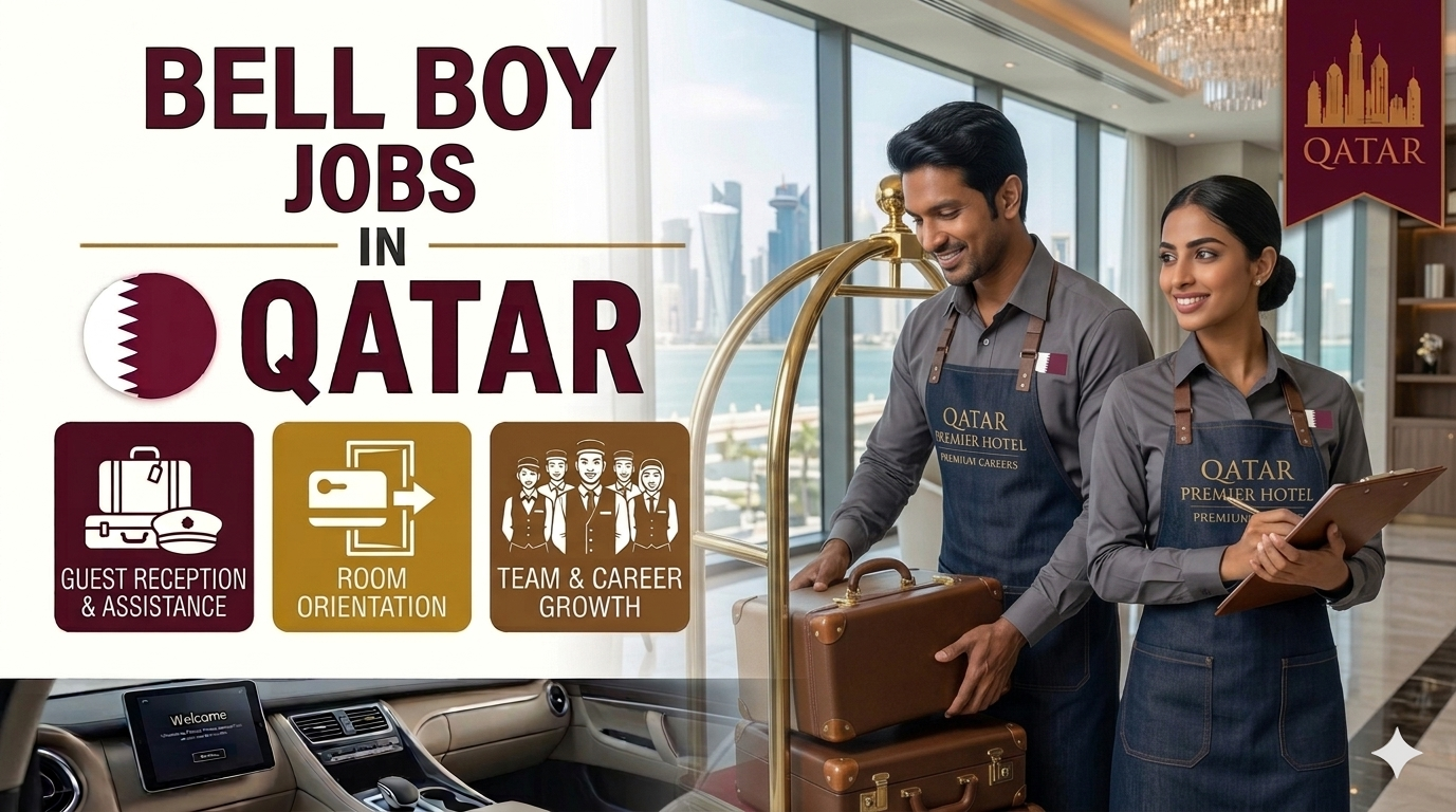 Bell Boy Jobs in Qatar – Hotel Hospitality Staff Vacancies – Apply Online
