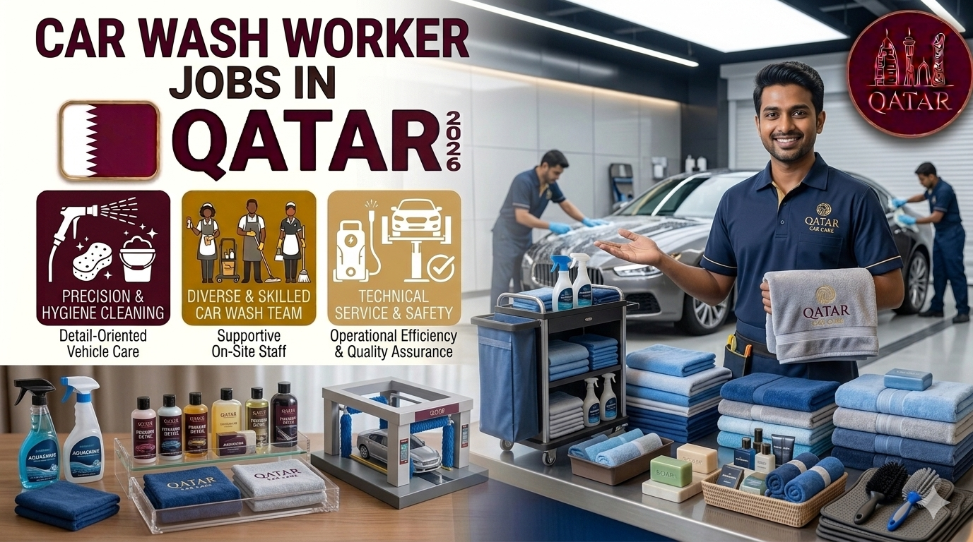 Car Wash Worker Jobs in Qatar – Service Staff Vacancies – Apply Now