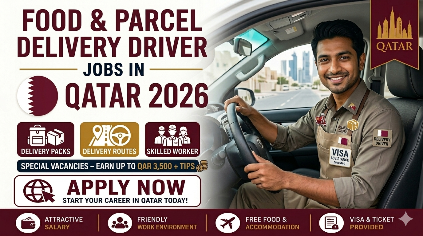 Food & Parcel Delivery Driver Jobs in Qatar – Apply Now