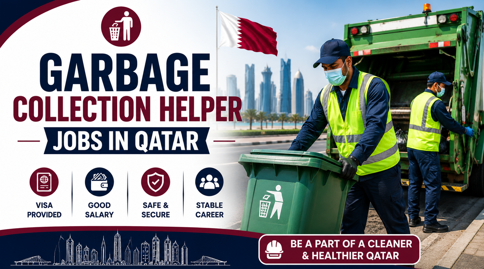 Garbage Collection Helper Jobs in Qatar 2026 | Company Benefits Included