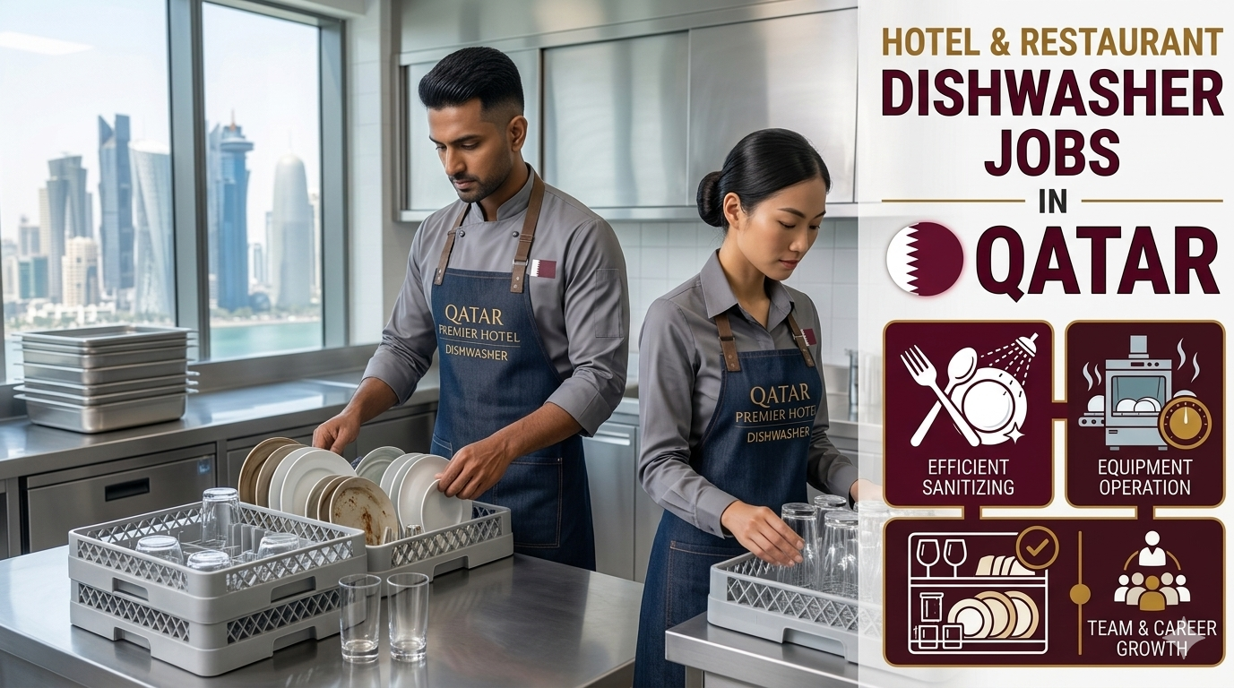 Hotel & Restaurant Dishwasher Jobs in Qatar – Latest Vacancies – Apply Now