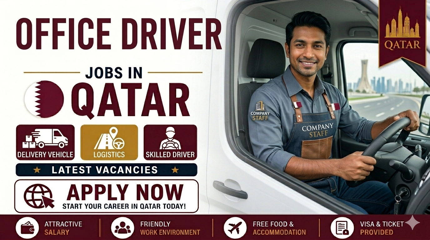 Office Driver Jobs in Qatar – Company Staff Hiring – Apply Online