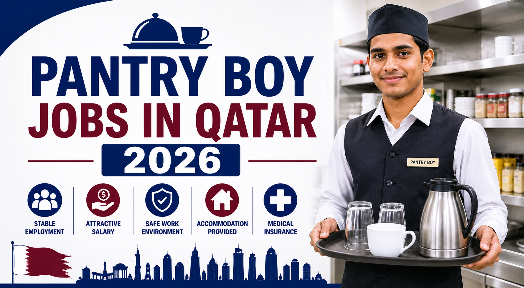 Pantry Boy Jobs in Qatar 2026 | Staff Benefits Included