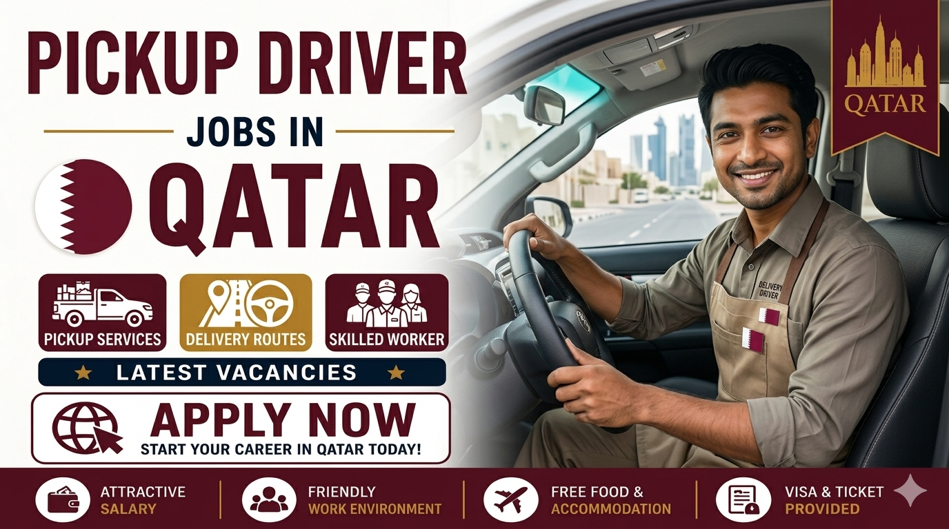 Pickup Driver Jobs in Qatar – Latest Driver Vacancies – Apply Now