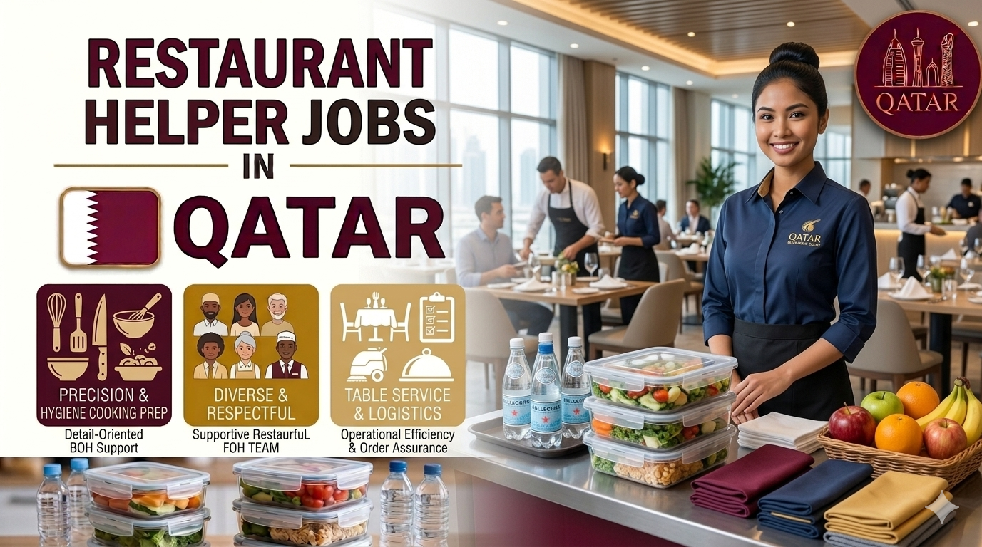 Restaurant Helper Jobs in Qatar | Immediate Joining Opportunities