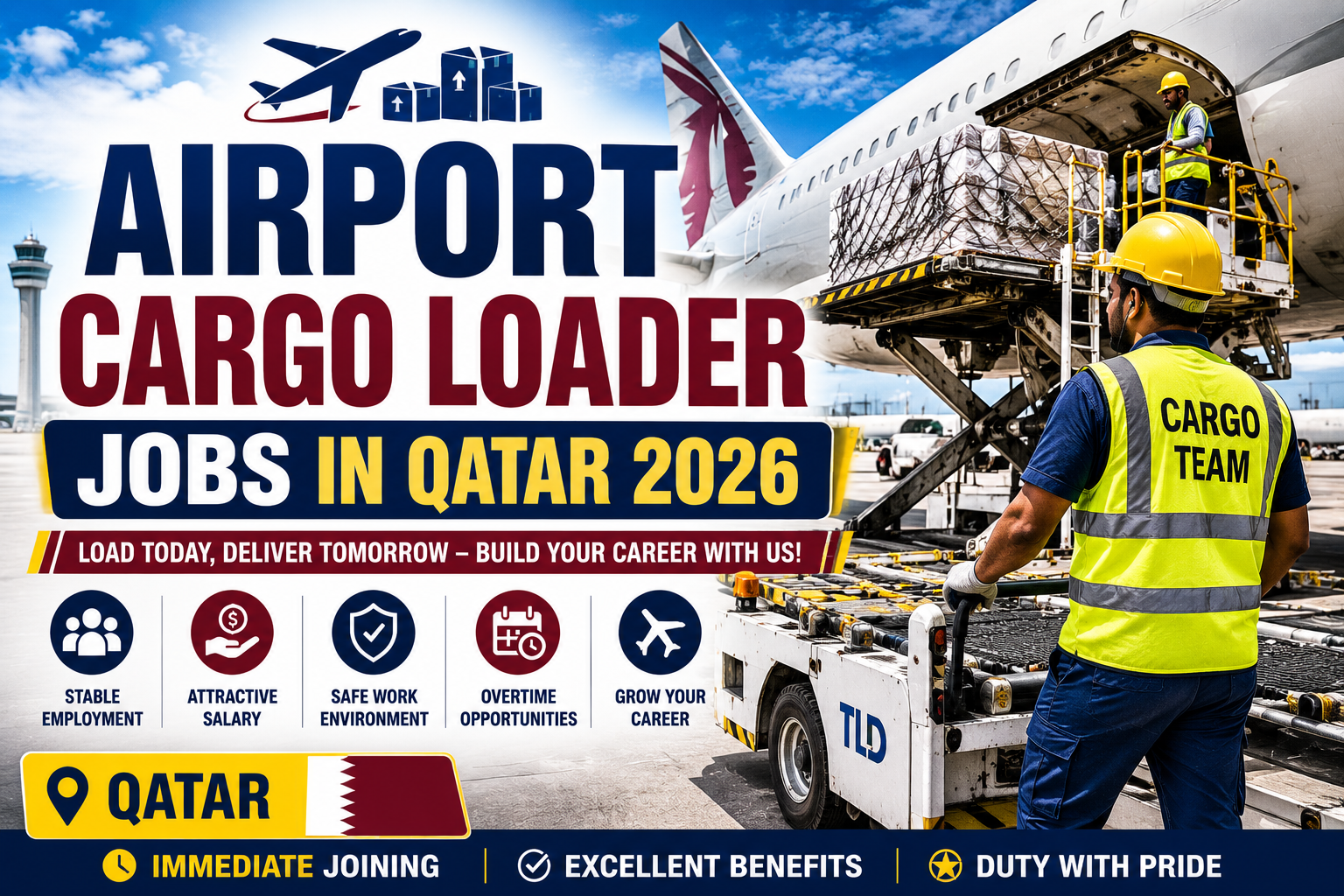 Airport Cargo Loader Jobs in Qatar 2026 | Company Benefits Included