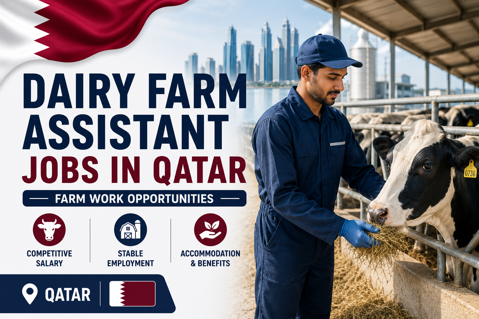 Dairy Farm Assistant Jobs in Qatar | Farm Work Opportunities