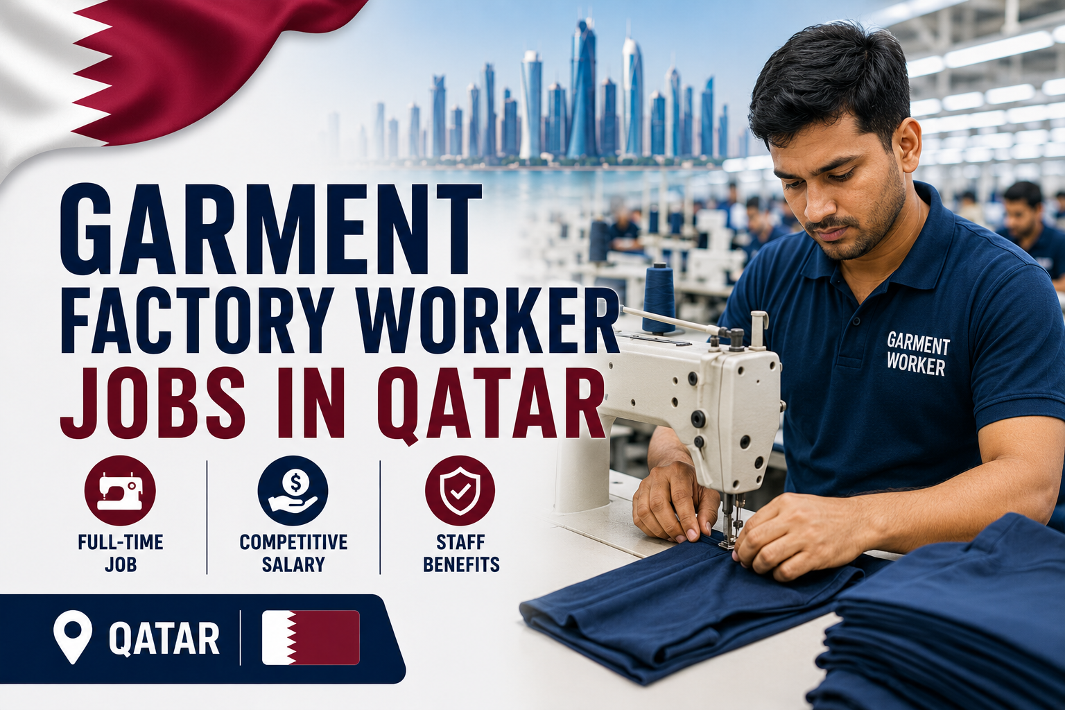 Garment Factory Worker Jobs in Qatar | Factory Work Opportunities