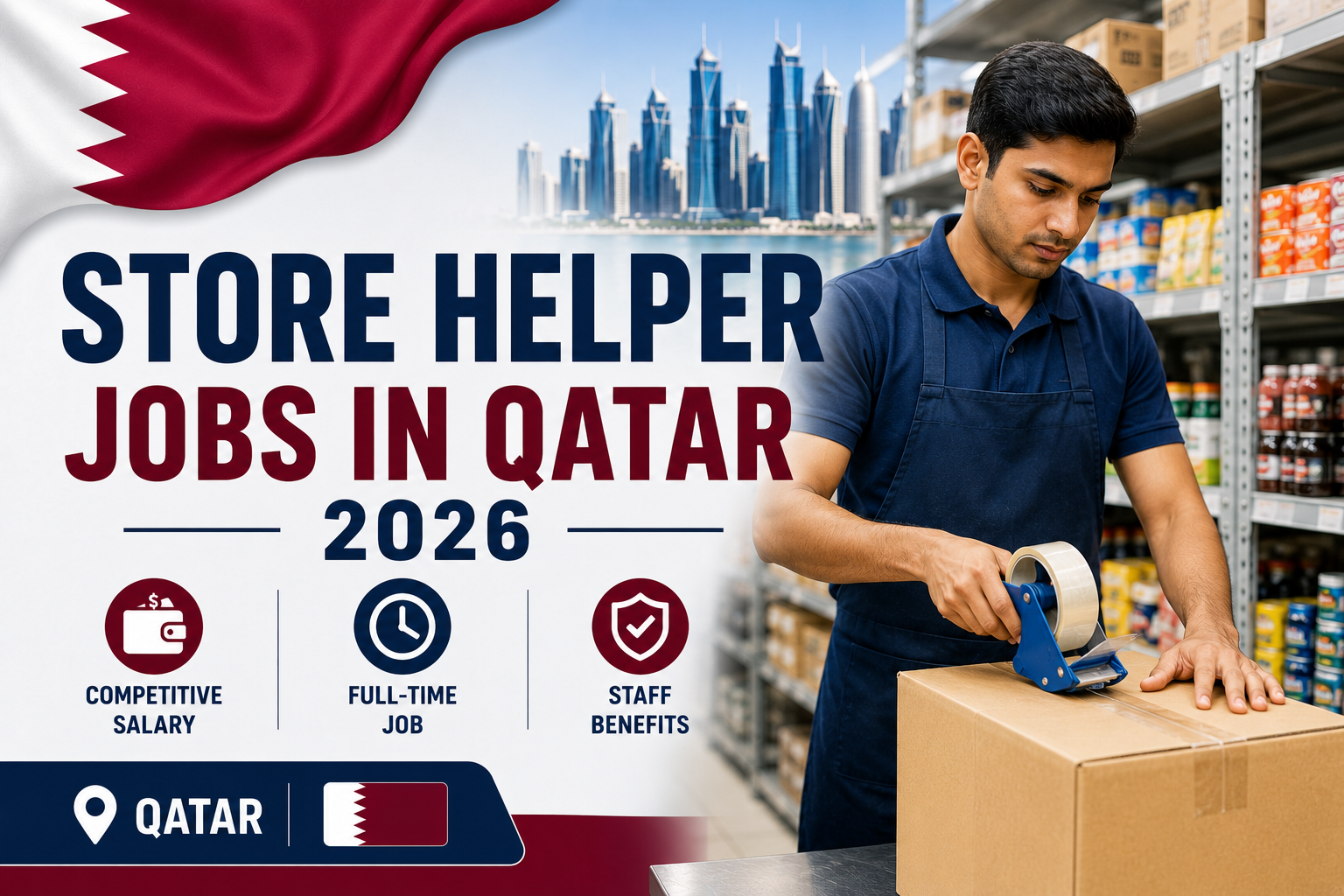 Store Helper Jobs in Qatar 2026 | Retail Work Opportunities