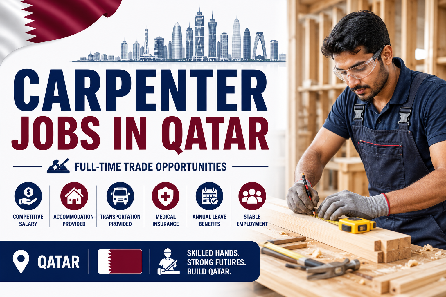 Carpenter Jobs in Qatar | Full-Time Trade Opportunities