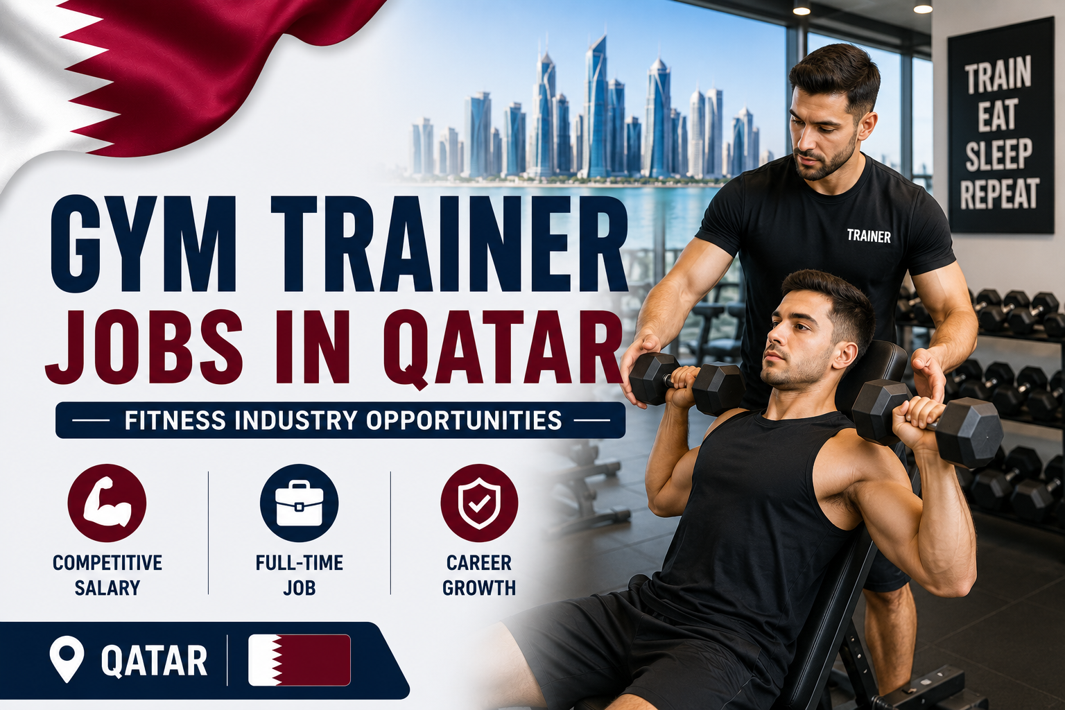 Gym Trainer Jobs in Qatar | Fitness Industry Opportunities