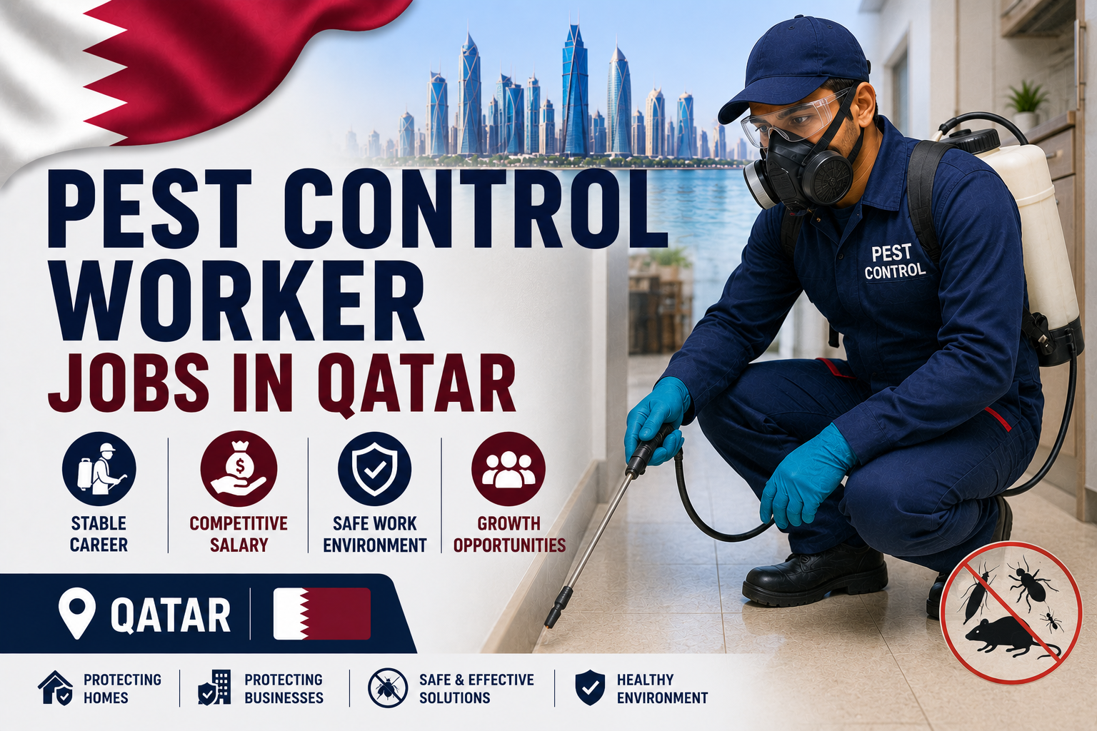 Pest Control Worker Jobs in Qatar | Field Service Opportunities