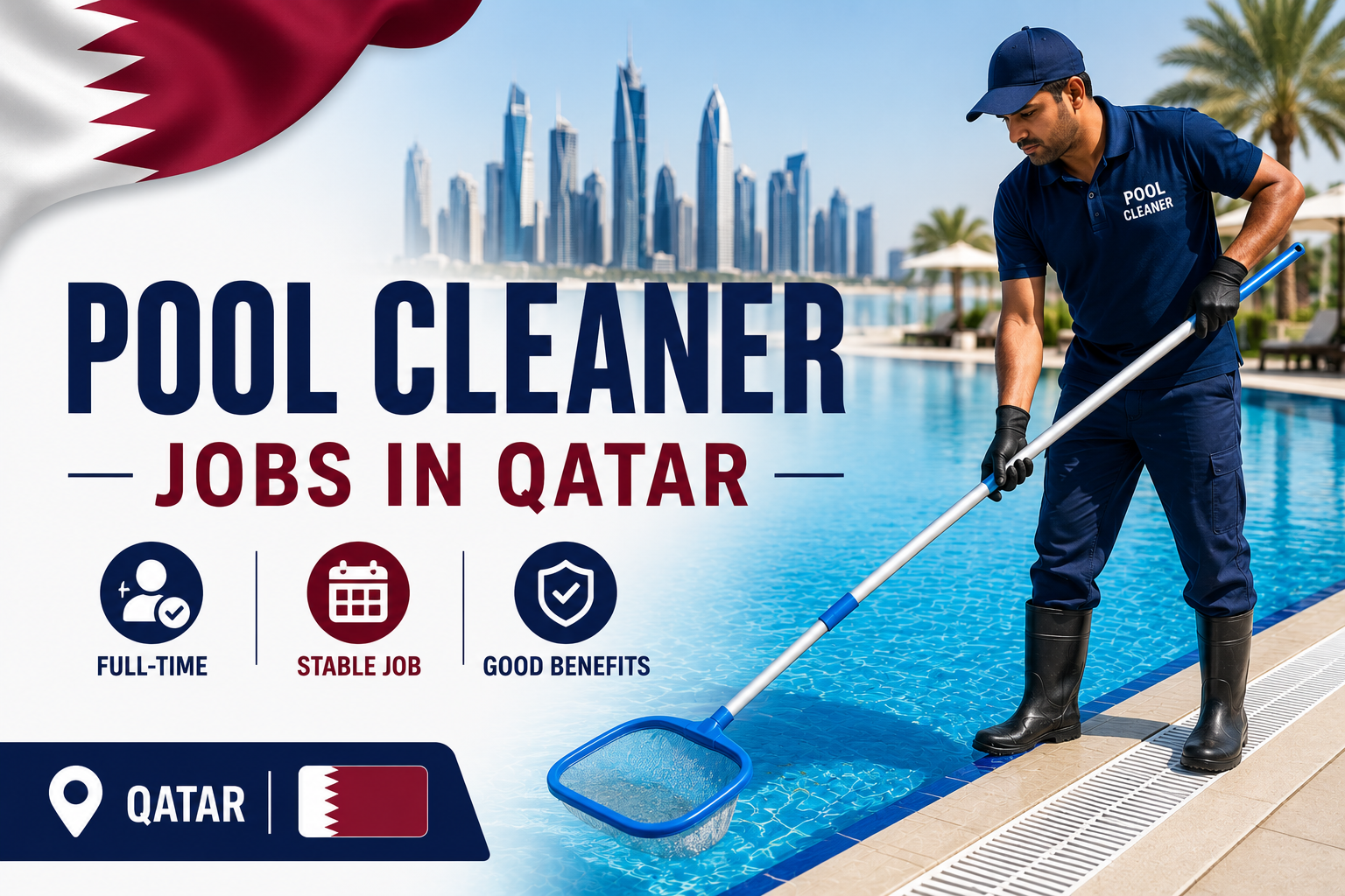 Pool Cleaner Jobs in Qatar | Facility Maintenance Opportunities