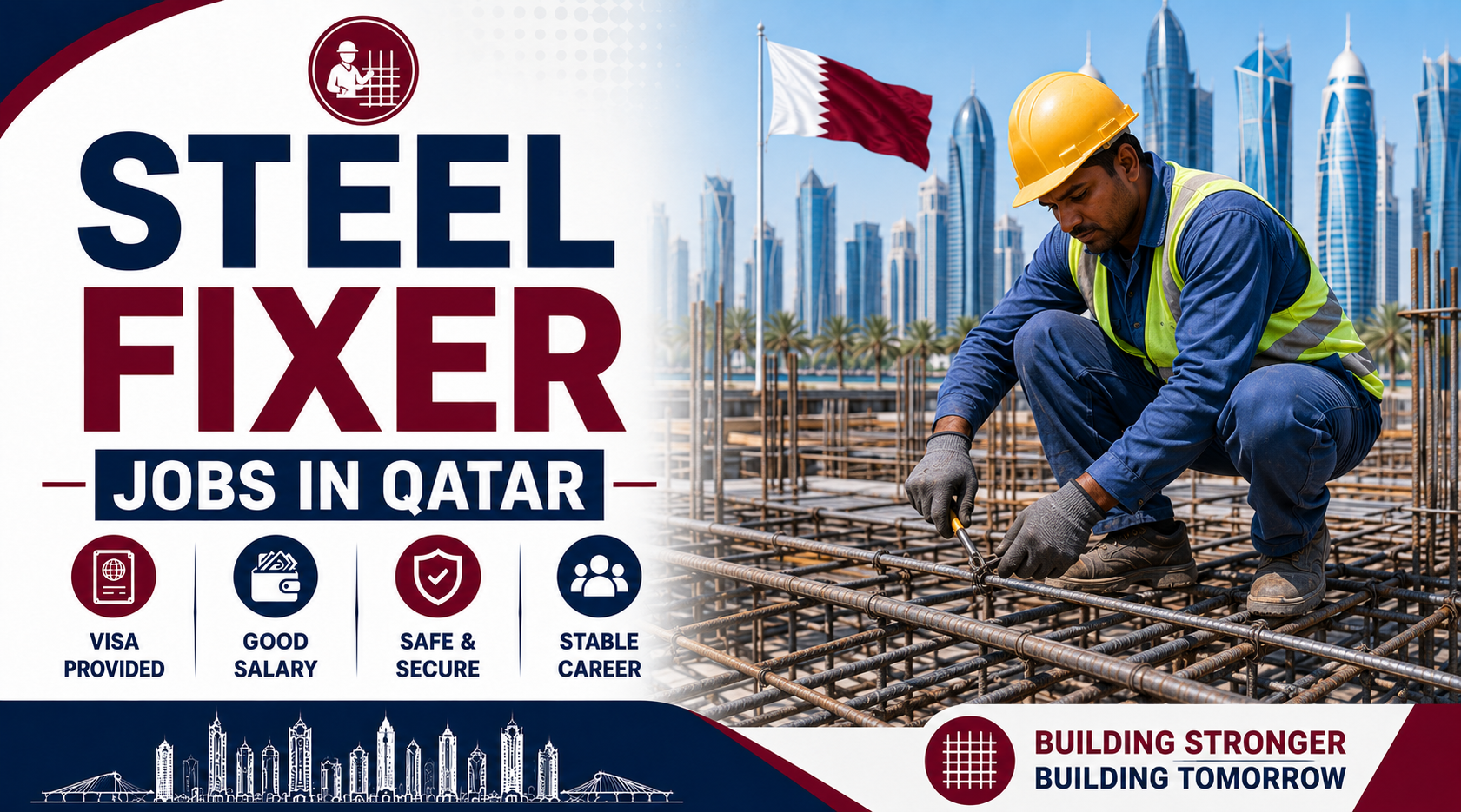 Steel Fixer Jobs in Qatar | Construction Work Opportunities