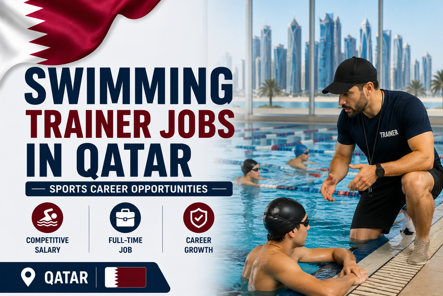 Swimming Trainer Jobs in Qatar | Sports Career Opportunities